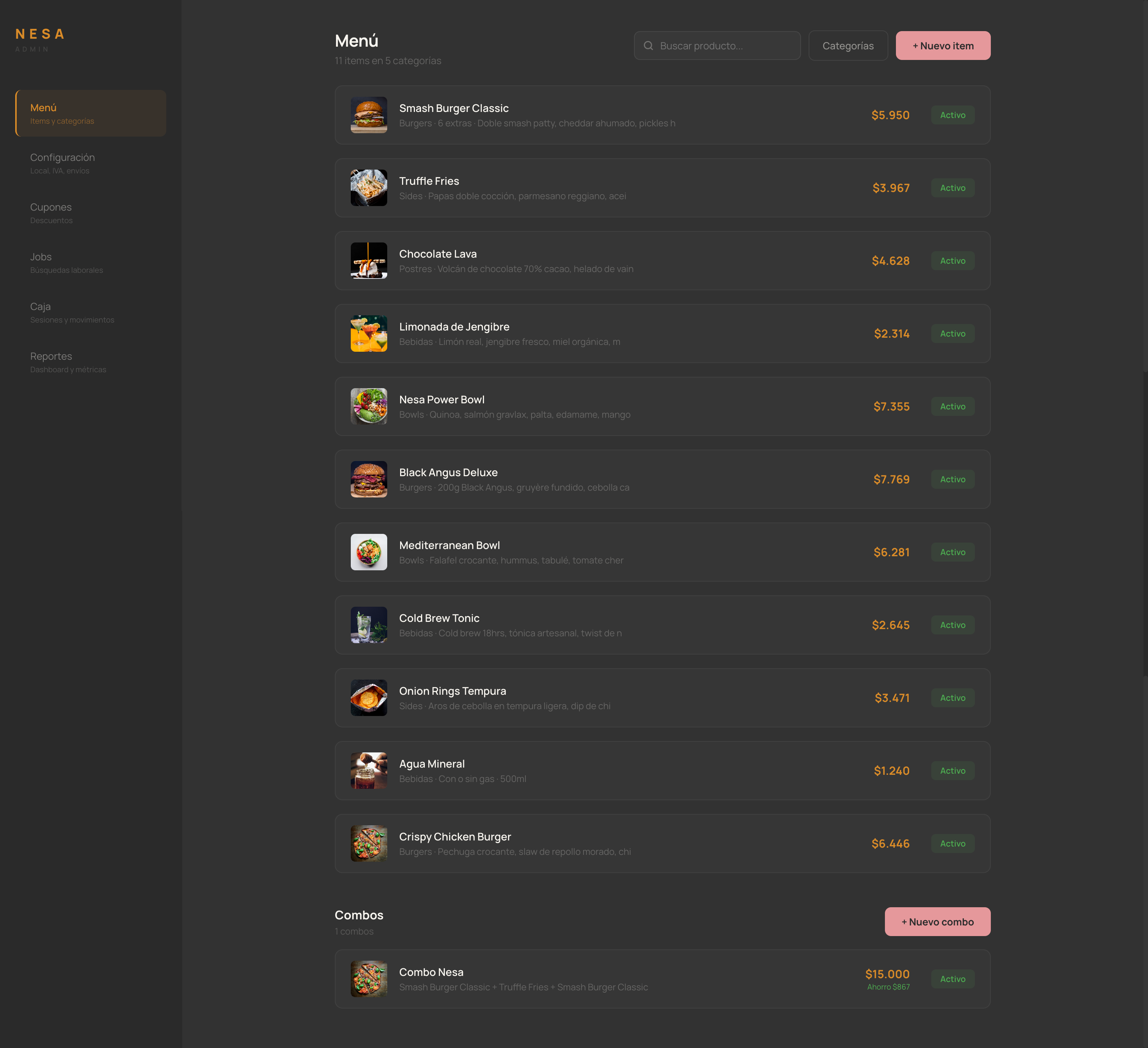 Nesa — Sistema POS para restaurantes